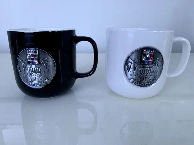 2 Canecas 12 tribos de Israel - importado de Israel 