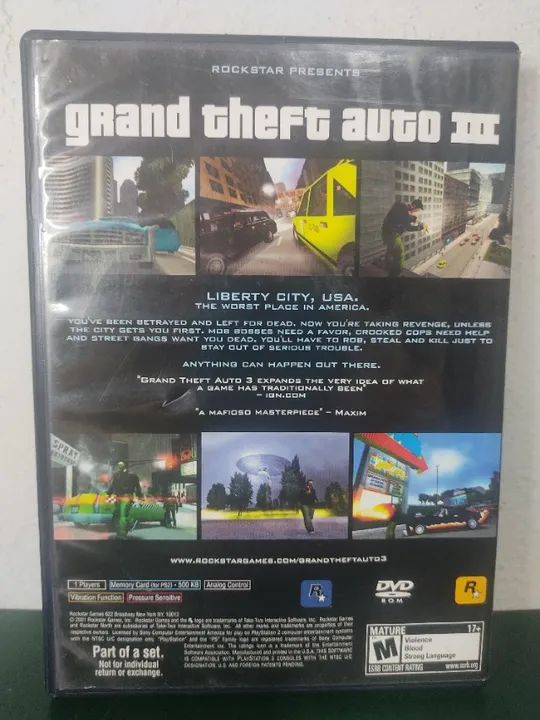 GTA III Ps2 (Sem mapa) - Foto 3