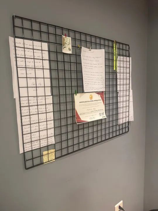 2 Peças Painel de Grade para Escritório