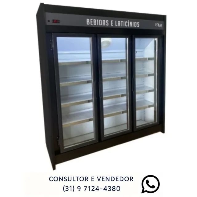 Refrigerador 3 Portas Preto Polar 127/220v