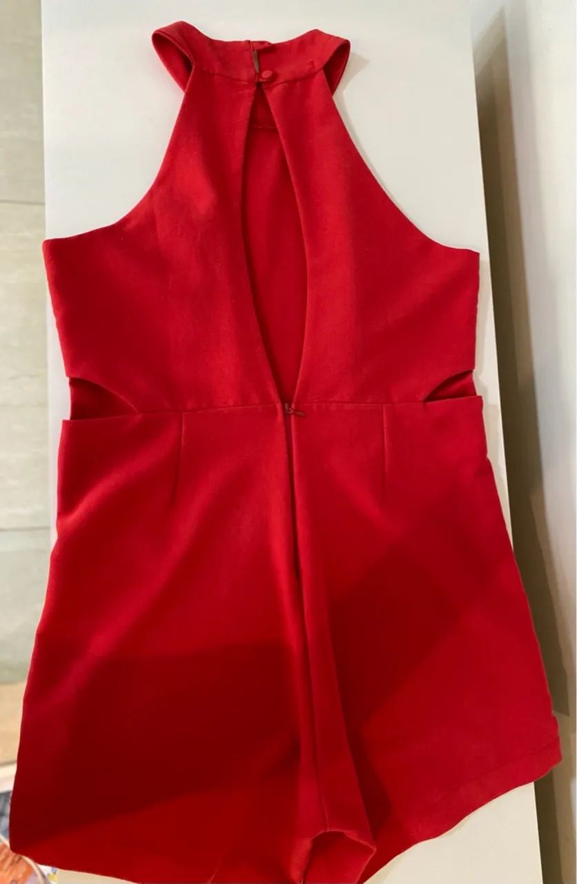 Macacão Vermelho de Alça - Foto 2