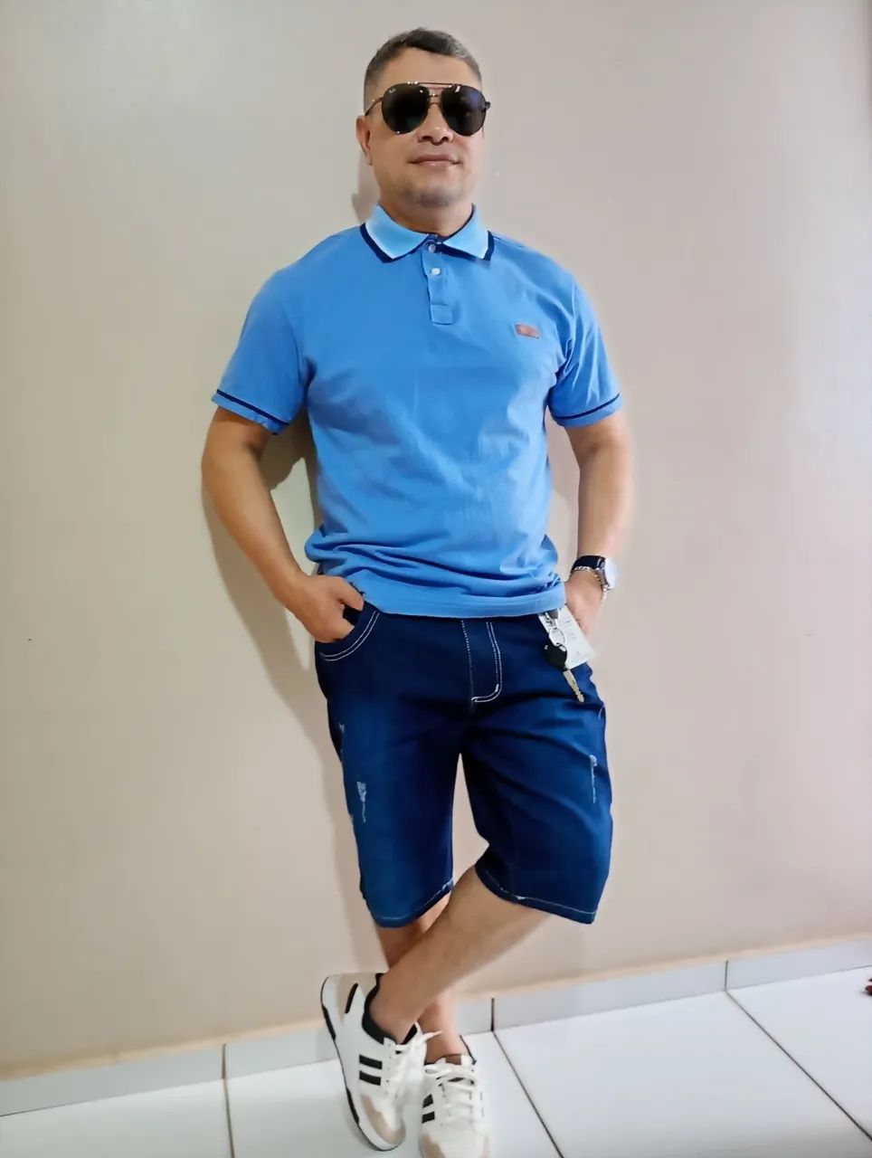 Bermudas até a pontuação 50 jeans com Lycra. - Foto 2