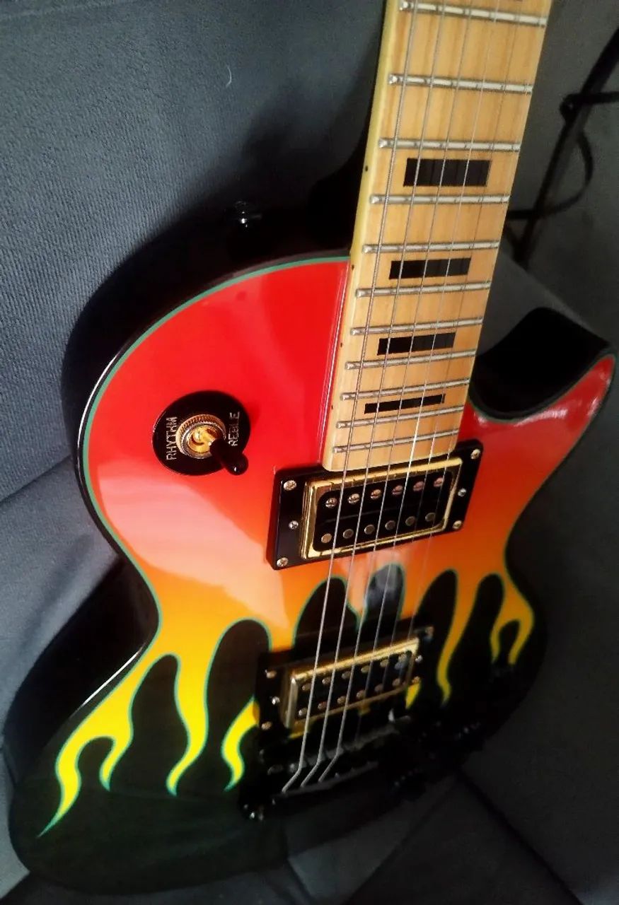 Epiphone Les Paul Custom JC Flame - Foto 5