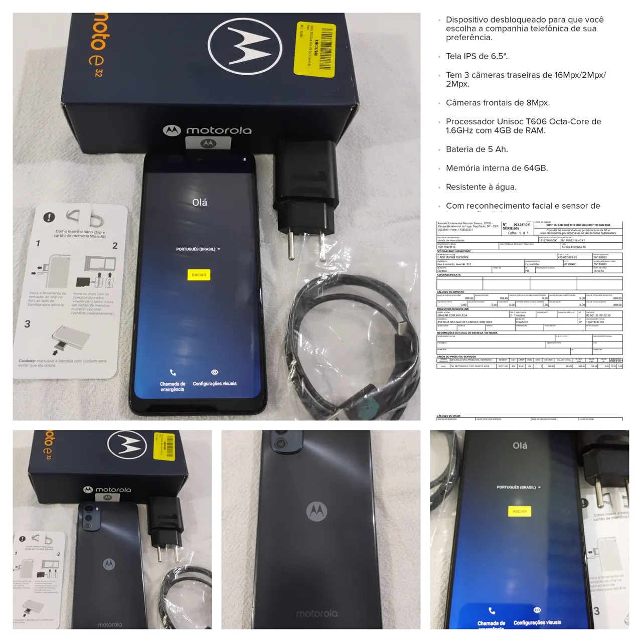 Moto E 32 semi novo
