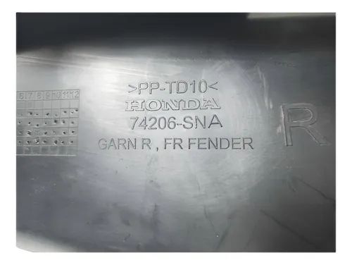 Guia Suporte Interno Para-lama Direito Civic 2007 A 11 Cx297 - Foto 5