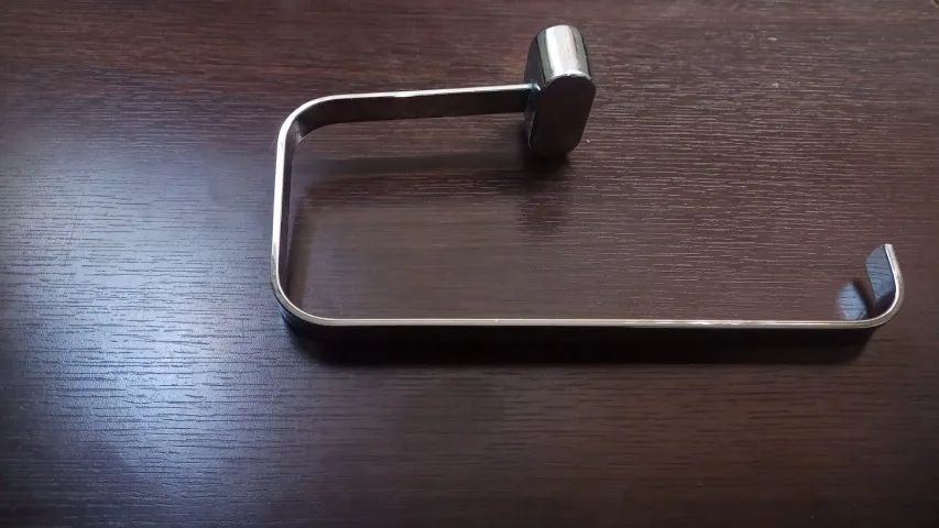 KIT PORTA TOALHAS DE BANHEIRO DE METAL- 2PCS. MAT. DEMOLIÇÃO - Foto 3
