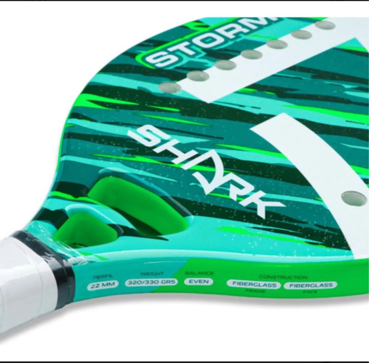 Raquete de Beach Tennis Shark Storm - Nova Fortaleza 