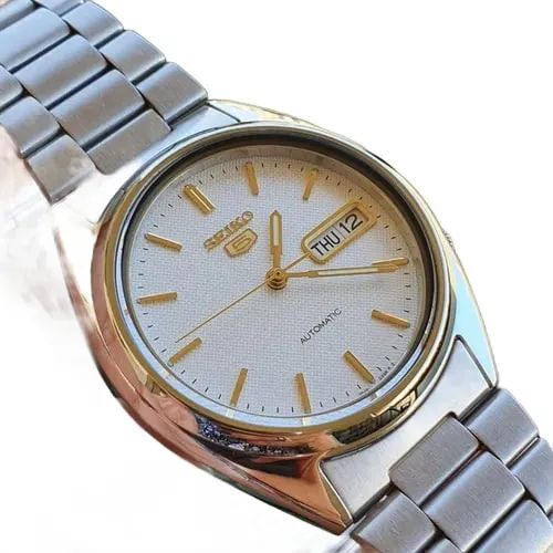 Relógio Seiko 5 Automático Mostrador Texturizado Snxg47k