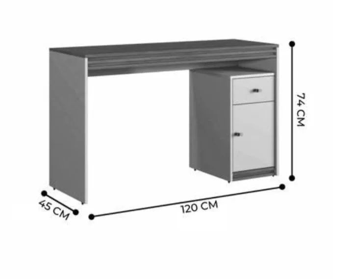 Mesa Escrivaninha com gaveteiro 100%mdf - Foto 2