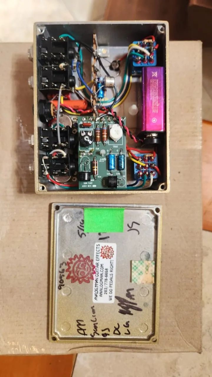 Pedal Analogman Sun Lion Fuzz, Overdrive & Booster - Analógico