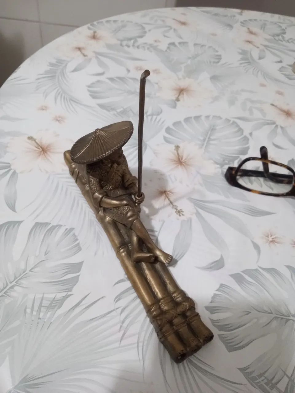 Estátua de pescador em bronze - Foto 4