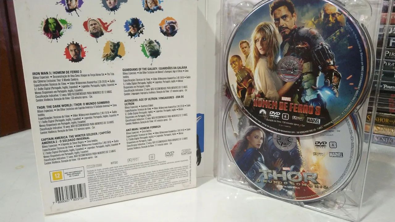 Dvds originais Marvel Fase 2 - Foto 2
