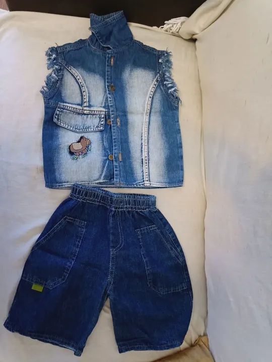 Conjunto Jeans Bebê Menino