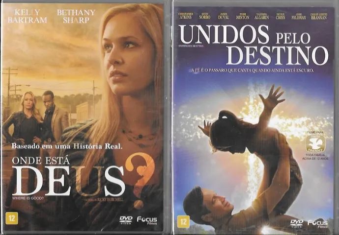 Kit 2 DVD: Onde está Deus? + Unidos pelo Destino (filme góspel cristão dublado/legendado)