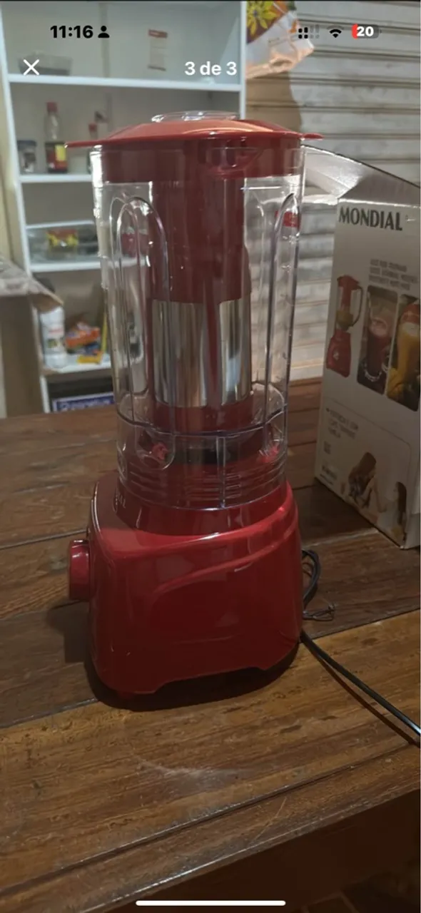 Liquidificador Mondial Vermelho