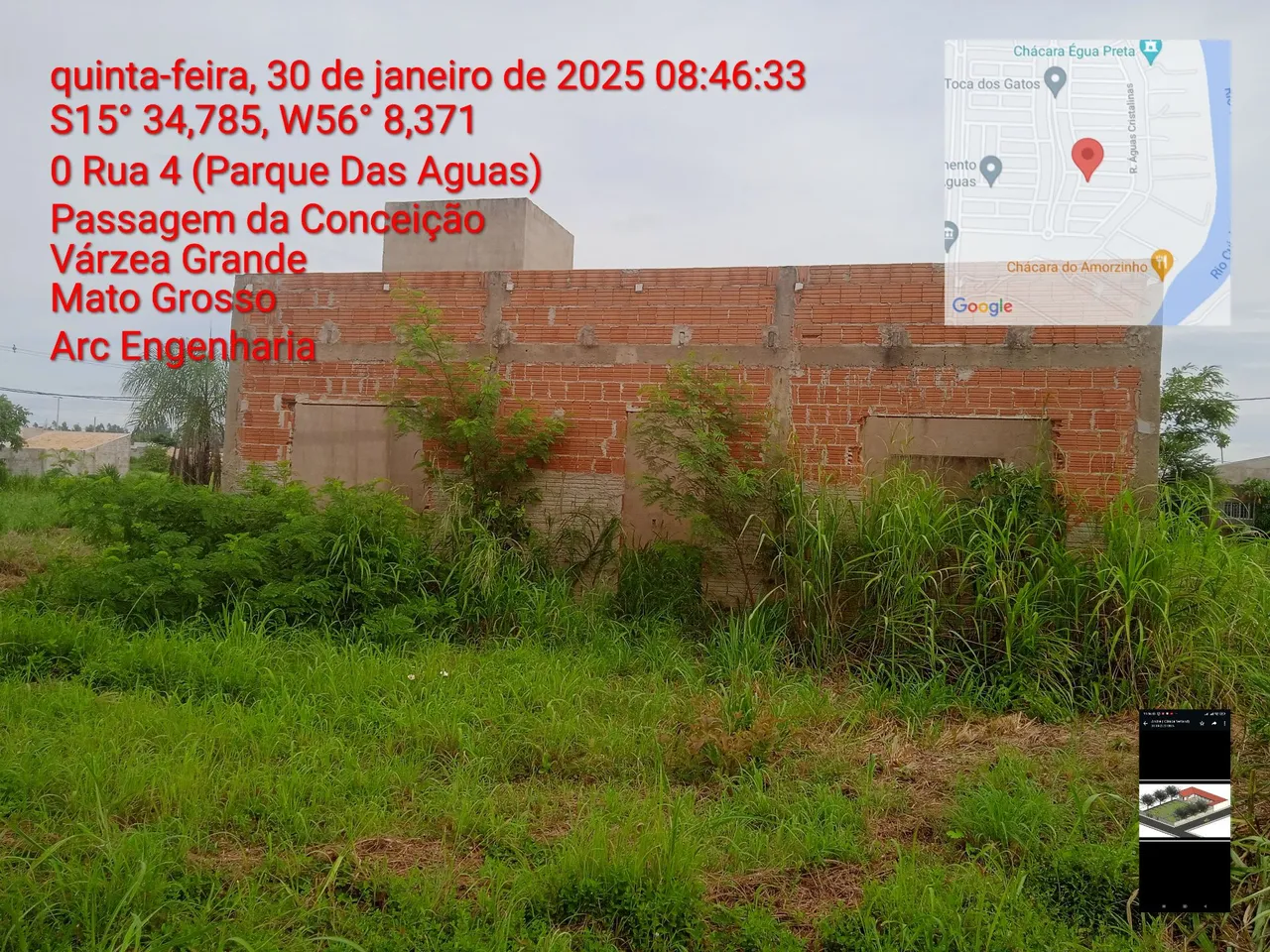 Ágio de terreno com uma casa bem adiantada 