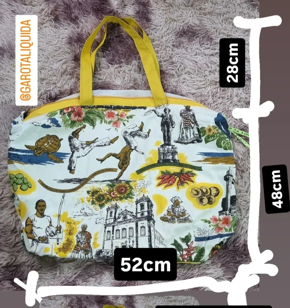 Bolsa maxi em tecido lembrança - Foto 2