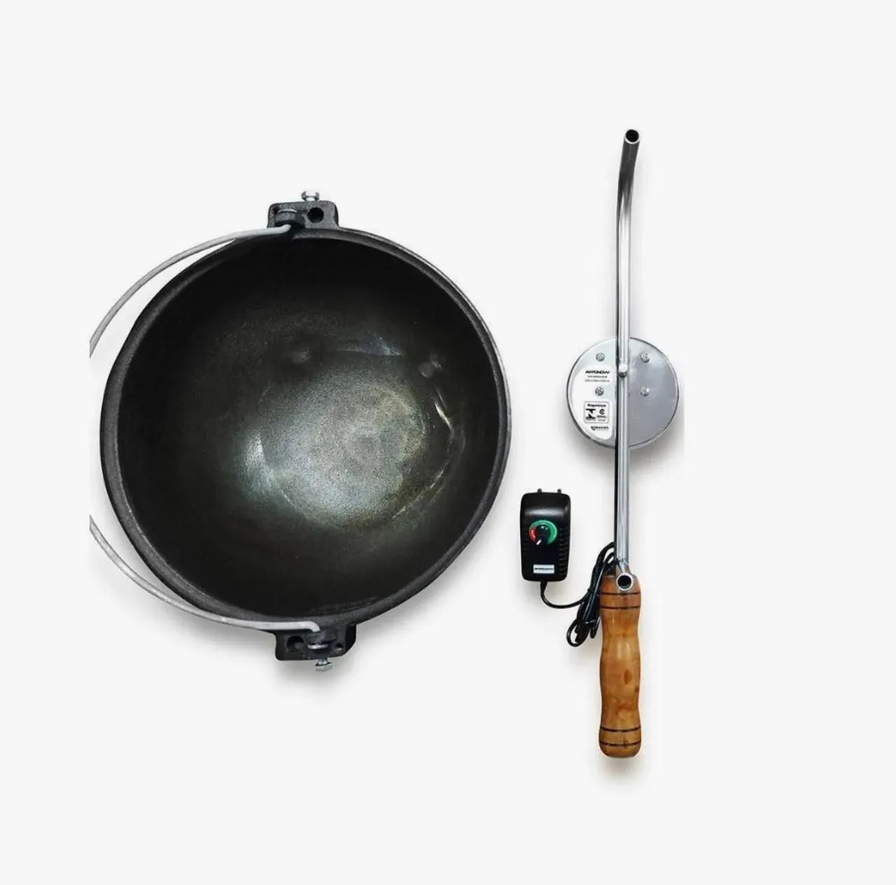 Polenteira de Ferro com Mexedor Elétrico 10 litros  - Foto 5