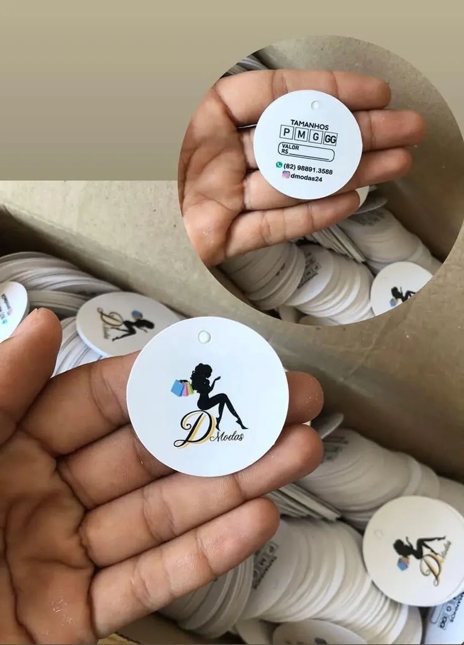 Tags Personalizadas - 1000 unidades