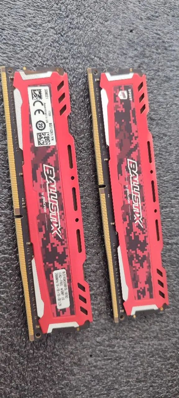 Ballistix Sport DDR4 16GB (each stick) 2666MHz Red Memory (kit)64396502909827121