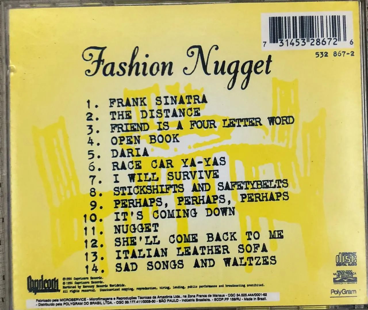 CD CAKE Fashion Nugget(1996) - Foto 2