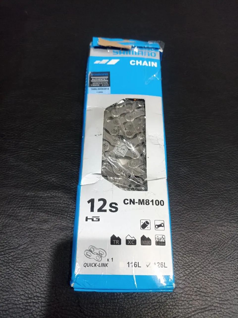 Corrente Shimano Deore XT 12s CN-M8100 com 126 Elos 