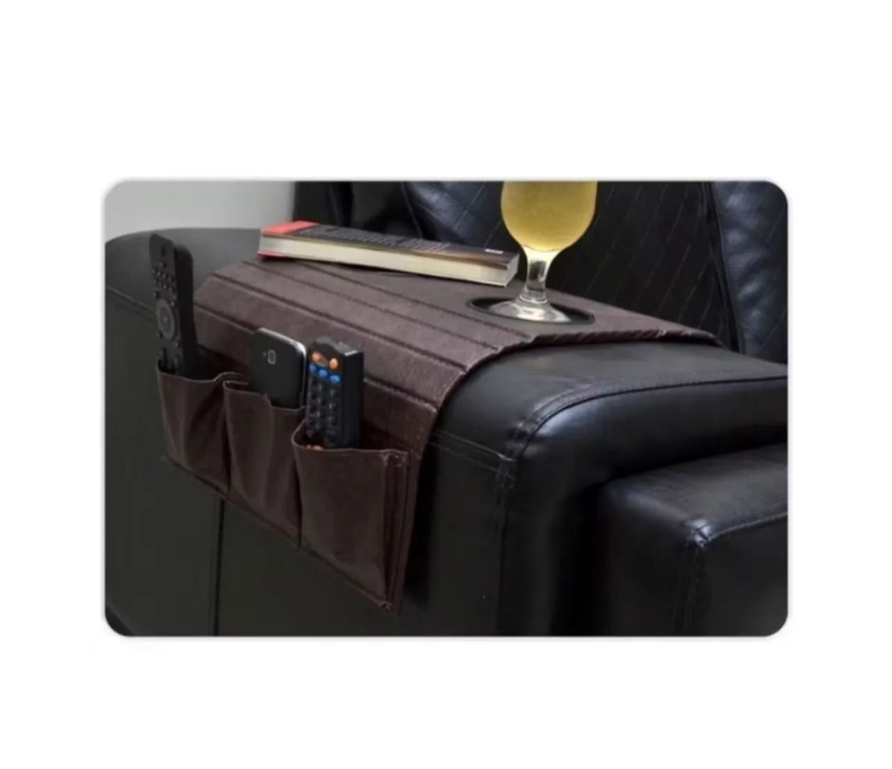 Esteira porta copos para sofá 