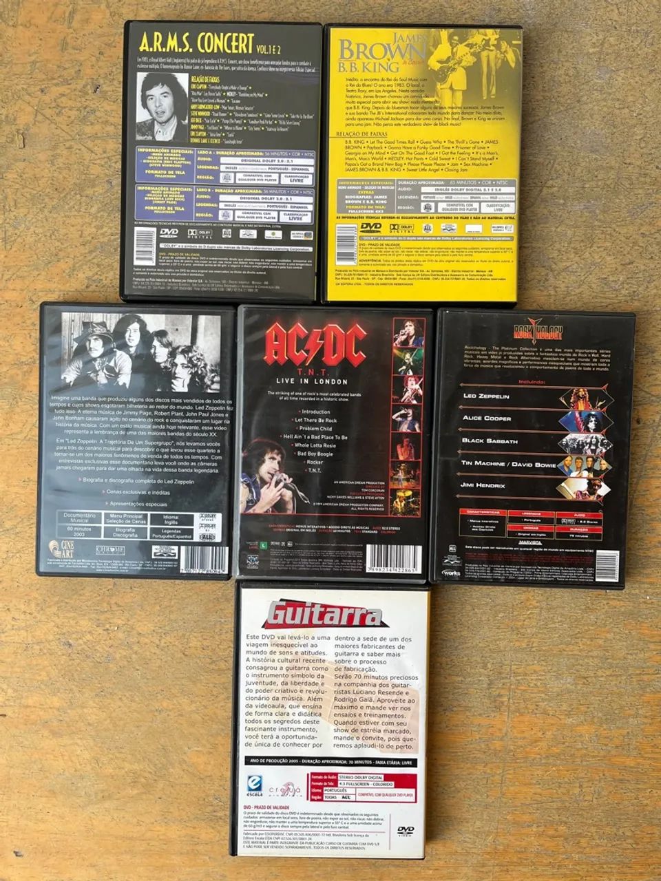 DVDs de Rock: Led Zeppelin, AC/DC, Eric Clapton e mais! - Foto 3