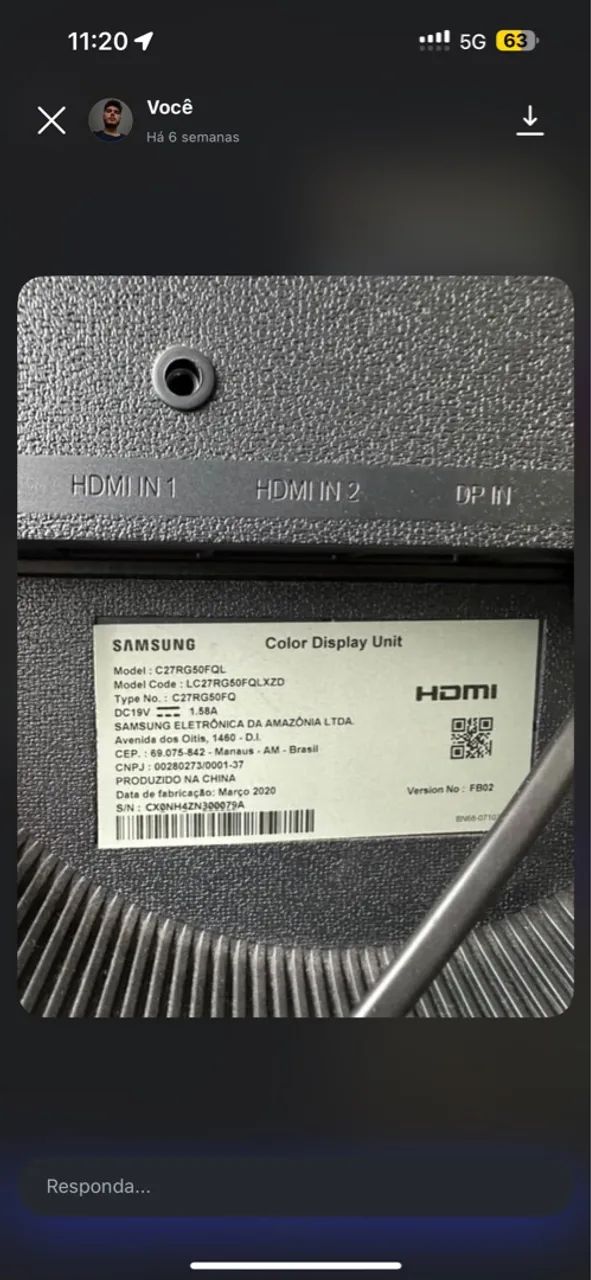 Monitor Curvo 27 polegadas 240hz - Foto 4