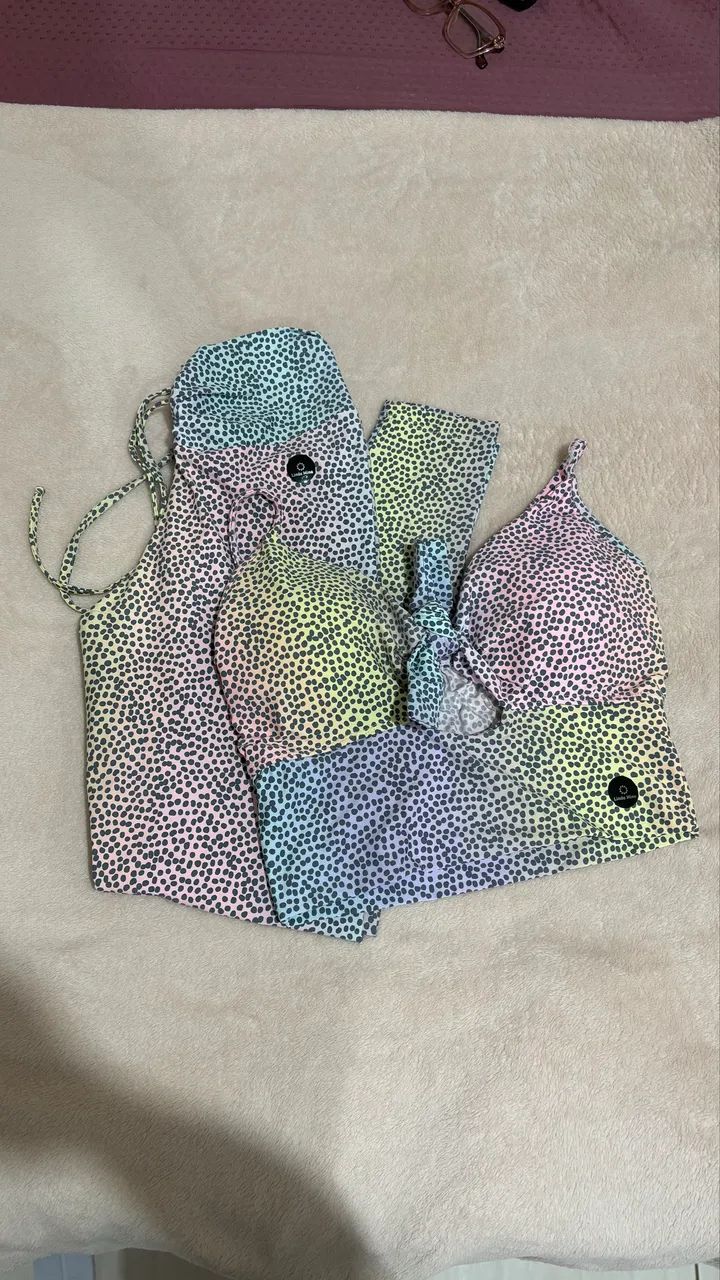 Kit Roupa de malhar linda Mina Brasil  - Foto 2