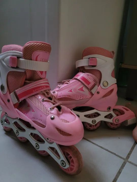 Patins Feminino Rosa - Foto 4