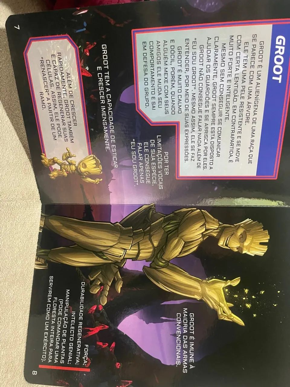 Lindo Livro Guardiões da Galáxia capa e páginas duras Marvel - Foto 2