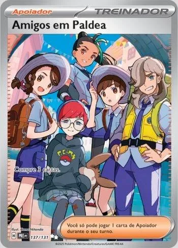 Carta Pokemon Amigos em Paldea (137/131)