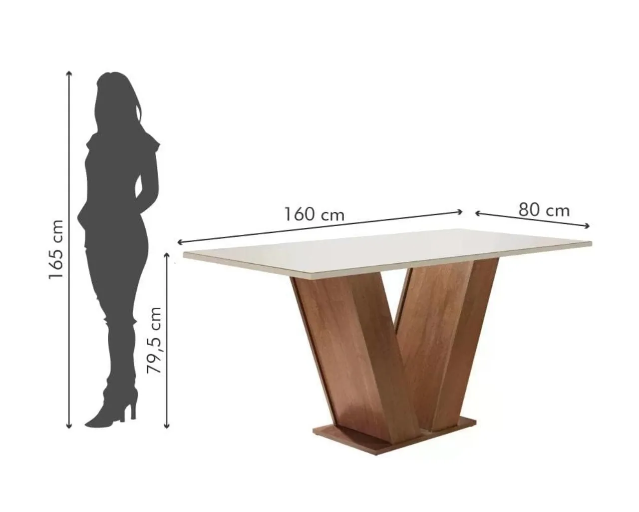 Mesa de Jantar Elegante com Design Moderno