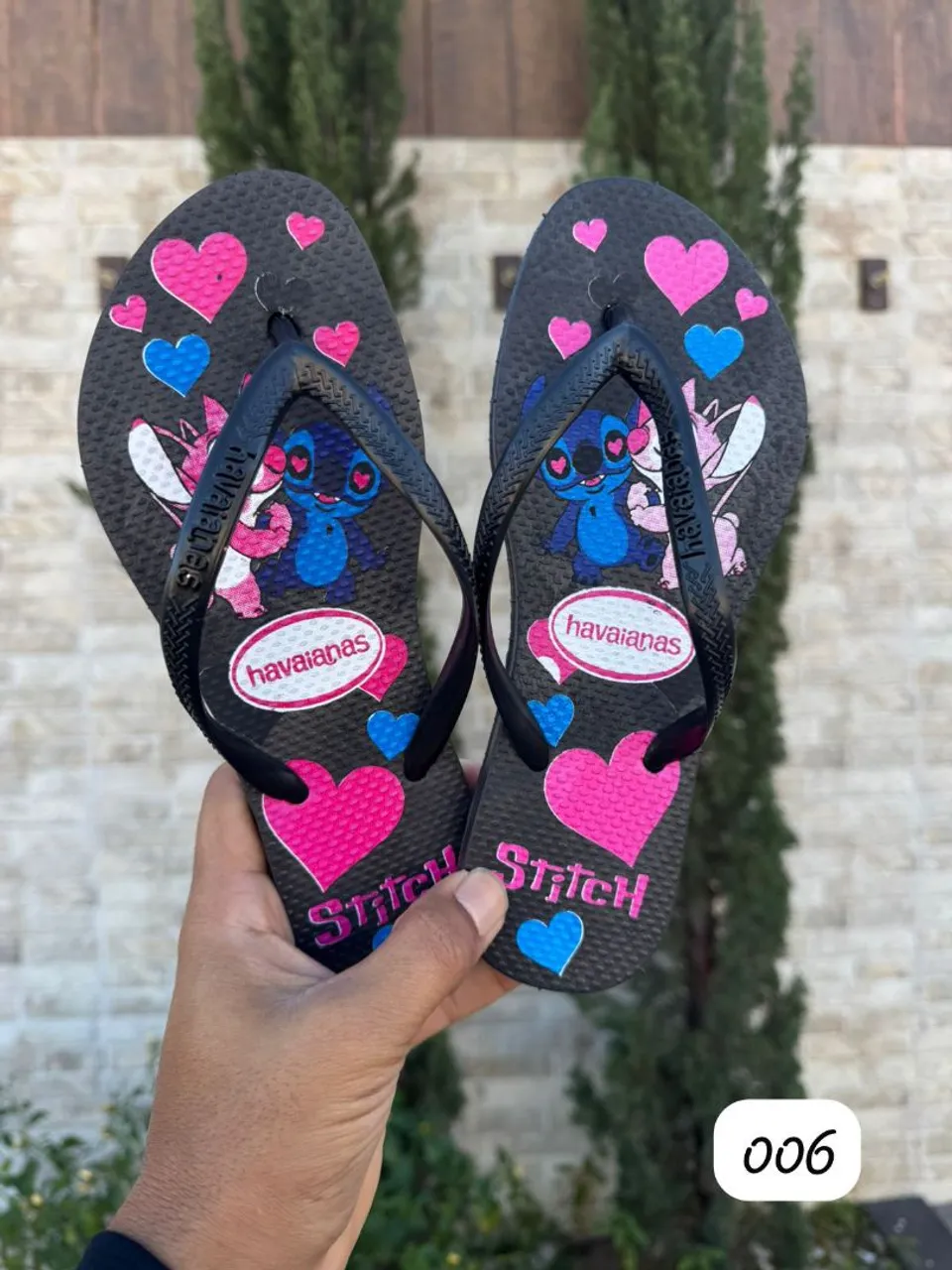 Chinelo Havaianas Stitch - Novo!