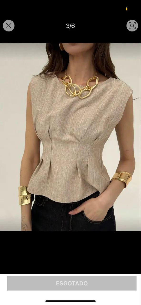 Blusa Bege PP65562812533763120
