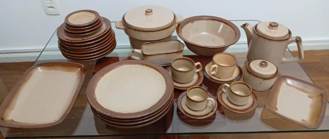 Conjunto de louças Grés Oxford