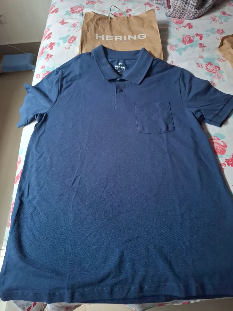 Camiseta Polo Hering M - NOVA