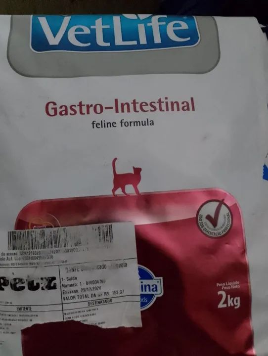Ração Gastrointestinal Para Gato
