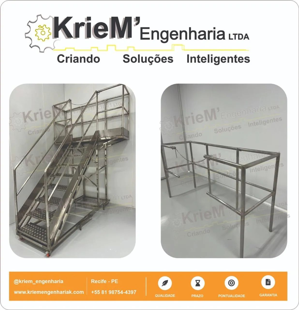 Escadas - Corrimão- inox - piscina 