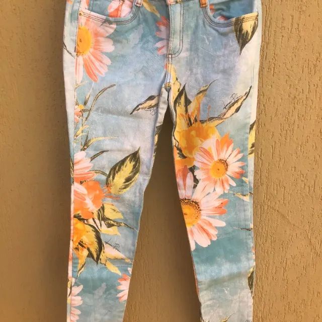 Calça Estampada Com Flores Da Lança Perfume (Usado) - Foto 3