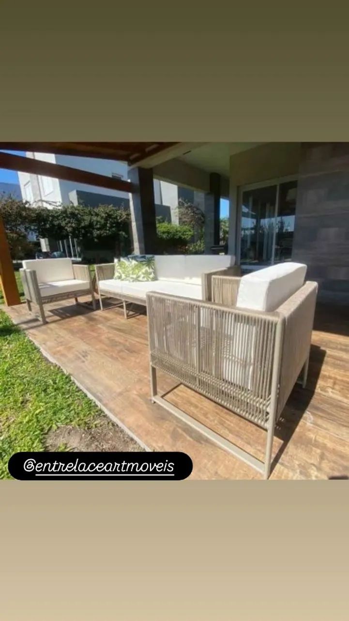 Conjunto de Sofá e Poltronas para Área Externa - Foto 2