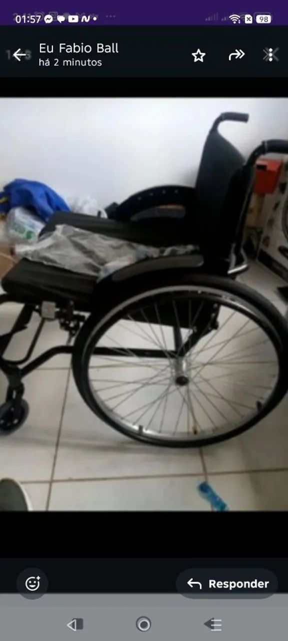 Cadeira de rota ortomix para cadeirante altonomo e que anda acompanhado  - Foto 6