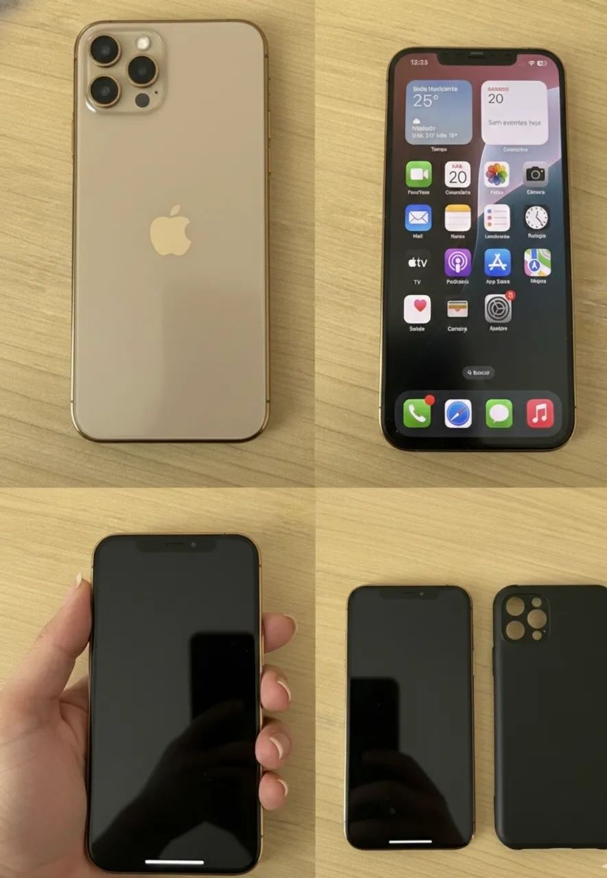 iPhone 12 Pro Max Gold 256GB impecável! - Celulares e Smartphones