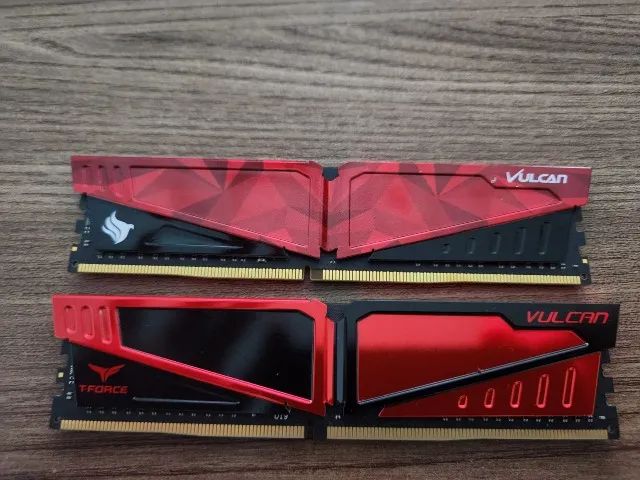 Memória Team Group T-Force Vulcan Pichau 8GB (2x8) DDR4 2666Mhz
