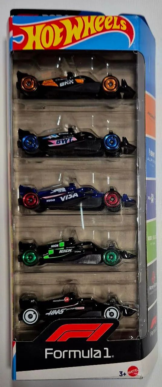 Hot Wheels Formula 1 Kit com 5 miniaturas Lacrado 