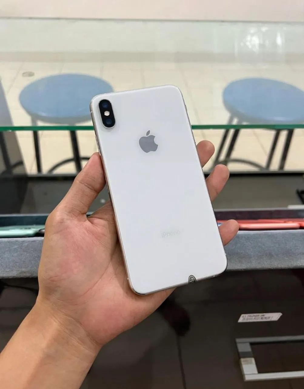 iPhone XS Max Branco Celular Seminovo Analiso Troca e Aceito