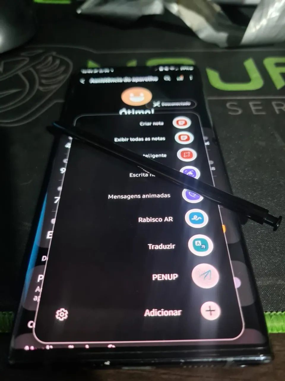 Samsung Note 10 plus 256gb tela com mancha e canto trincado