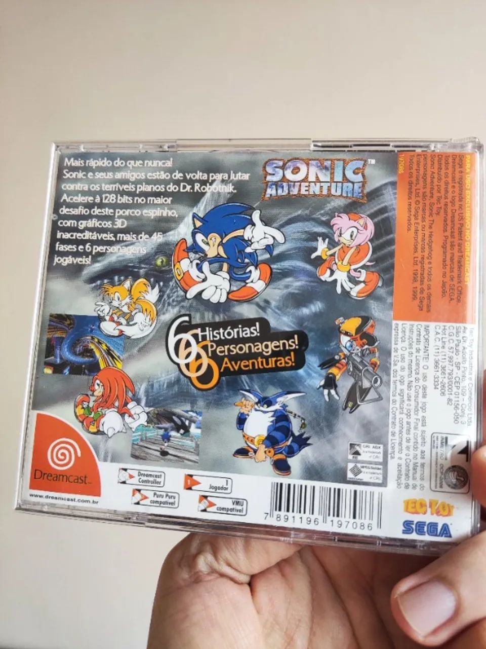 Sonic Adventure original, nacional. Jogo para Dreamcast - Foto 3