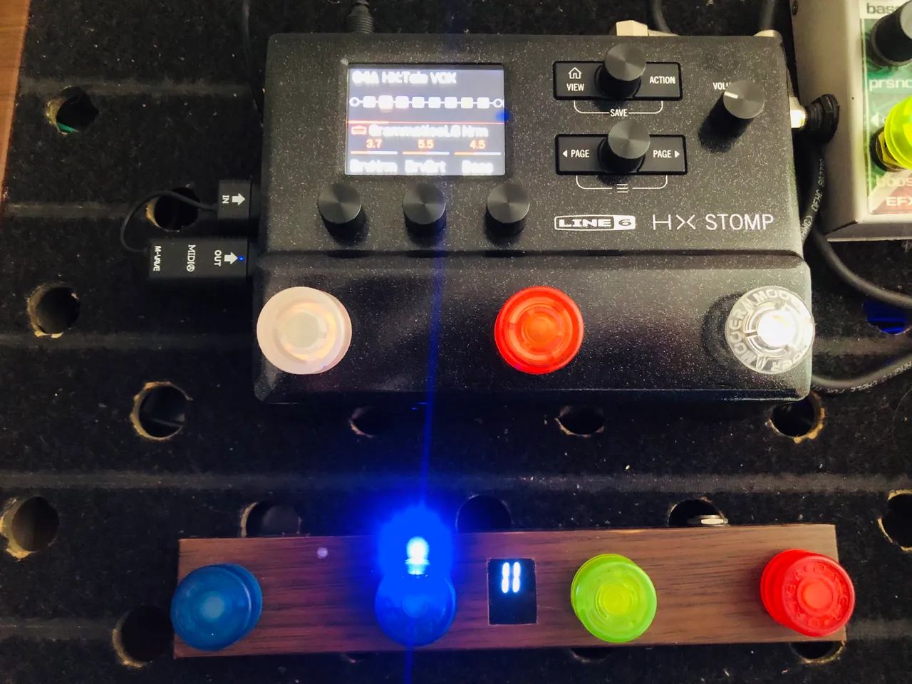 Hx stomp com controlador chocolate - Instrumentos musicais